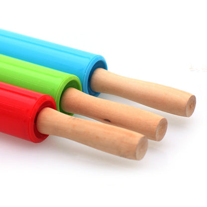 wooden handle creative roller type rolling pin